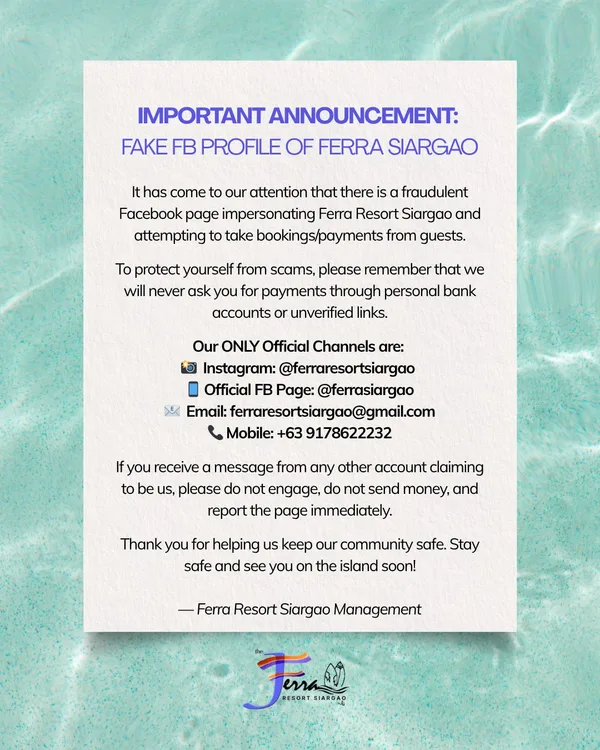 Ferra Resort Siargao — 2